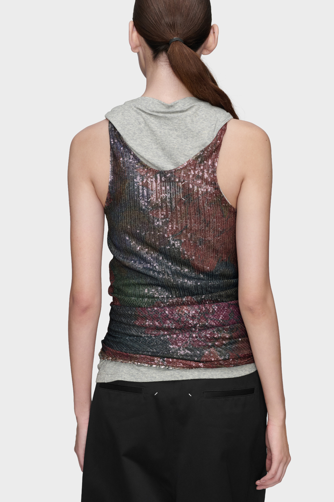 Maison Margiela Sequin top with an asymmetric cut | Women's | Vitkac
